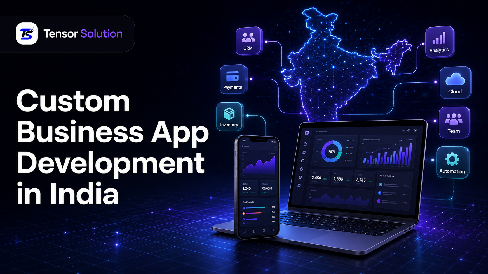 Custom Business App Development in India: Types, Features, Benefits, and Use Cases